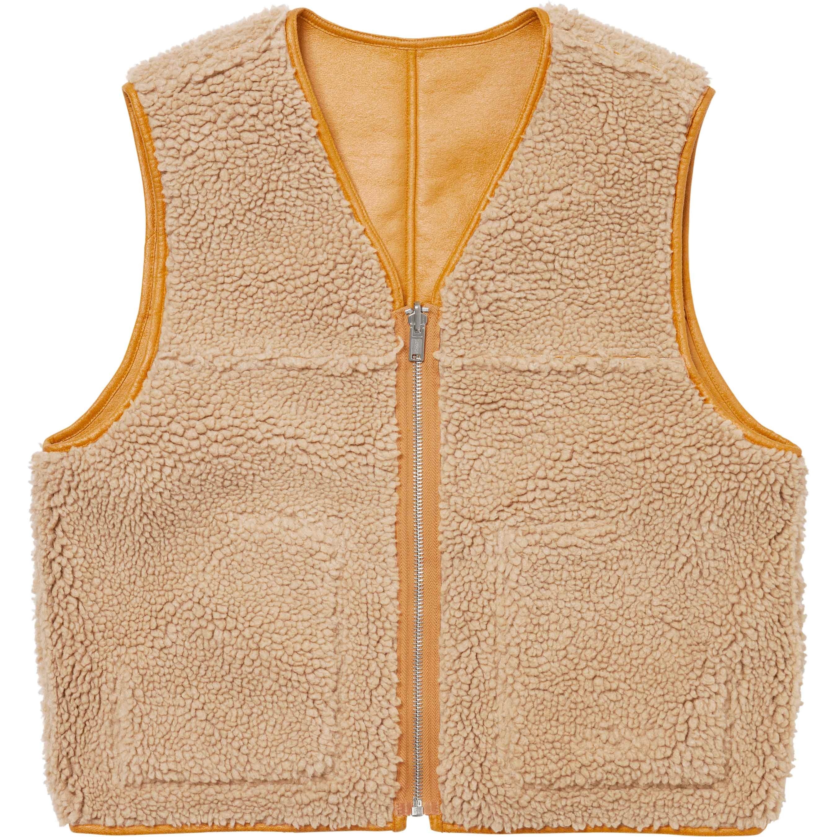 Reversible Faux Shearling Vest view 4